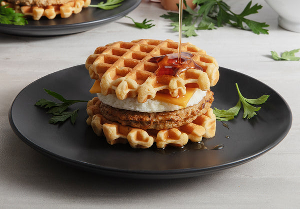 Sausage, Egg & Cheese Waffle Sandwich (2 Servings)