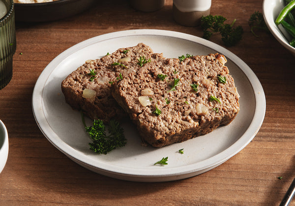 2 Servings Grass-Fed Beef Meatloaf