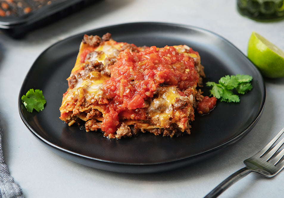 Grass-Fed Beef Enchilada Casserole