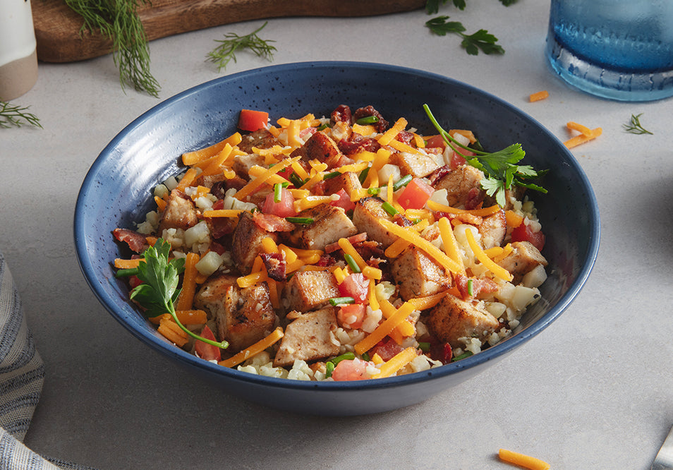 Low Carb Chicken Bacon Ranch Bowl