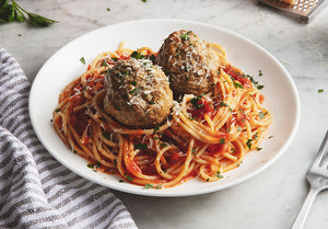 Spaghetti & Grass-Fed Beef Meatballs