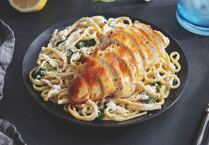 Spinach Ricotta Pasta with Lemon Butter Chicken