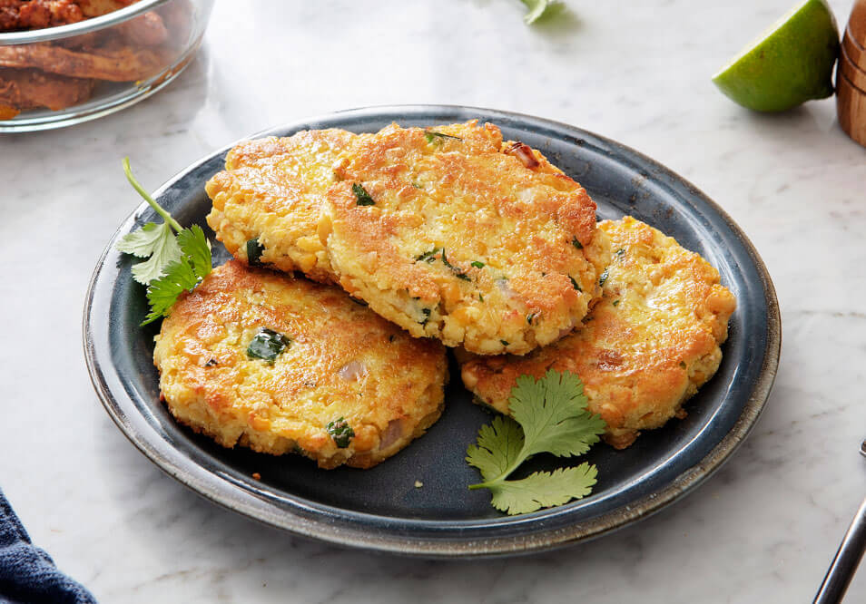 2 Servings of Crispy Chickpea Fritters