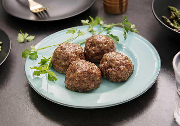 2 Servings Baked Grass-Fed Bison Meatballs