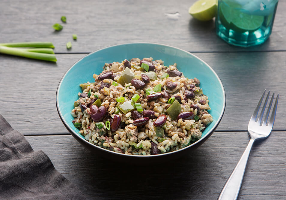 Camellia Red Beans and Rice with Grass-Fed Beef and Andouille Chicken Sausage