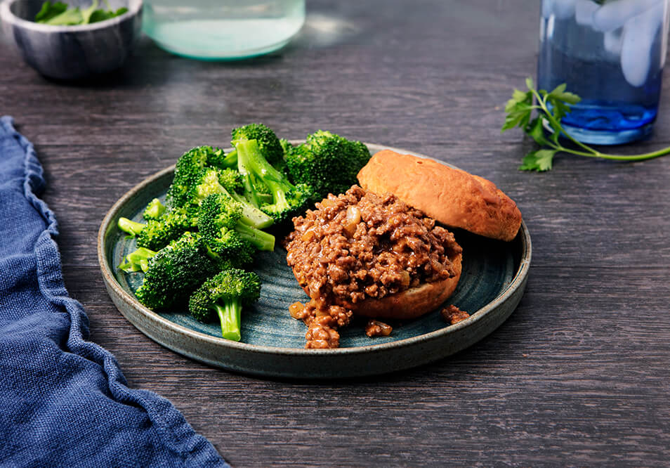 Southern Style Grass-Fed Beef Sloppy Joe and Broccoli