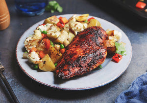 Tandoori Chicken with Roasted Vegetable Medley