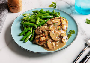 Chicken Marsala with Green Beans