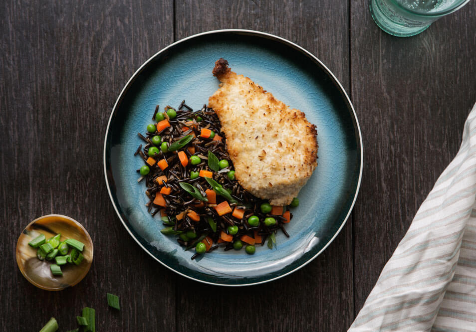 Coconut Chicken with Wild Rice