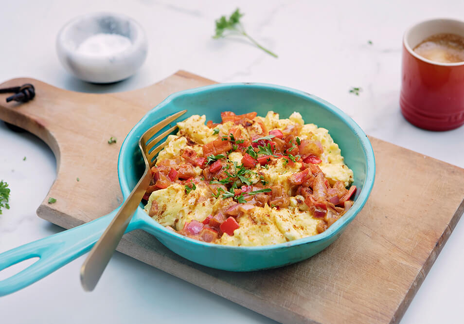 Deviled Free-Range Egg Scramble