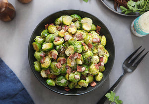 Family Style Bacon-Ranch Brussels Sprouts