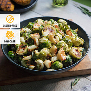 2 Servings of Garlicky Brussels Sprouts