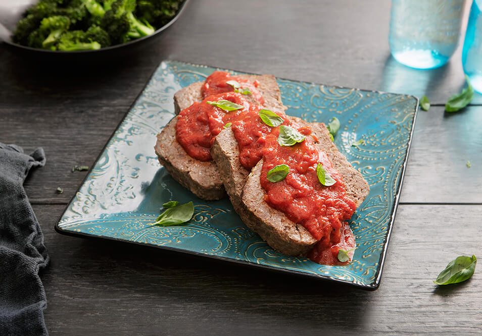 Family Style Tuscan Grass-Fed Beef Meatloaf