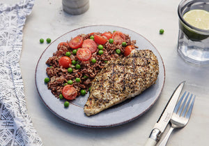 Garlic Chicken and Himalayan Rice Pilaf