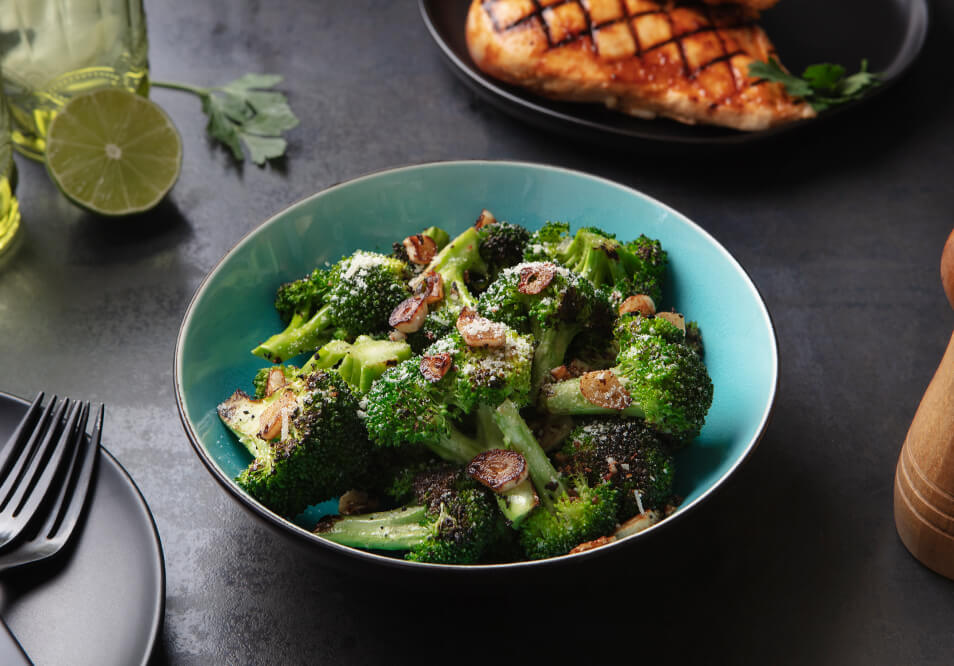 2 Servings of Garlic Parmesan Roasted Broccoli