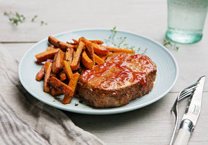 Grass-Fed Bison Meatloaf with Carrots, Parsley and Thyme