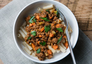 DNU Grass-Fed Beef Bolognese and Penne Pasta