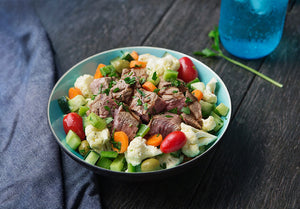 Grilled Grass-Fed Steak and Vegetable Antipasti Salad