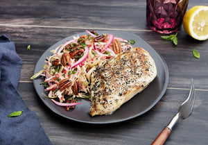 Meyer Lemon Black Pepper Chicken Breast and Berry Crunch Slaw