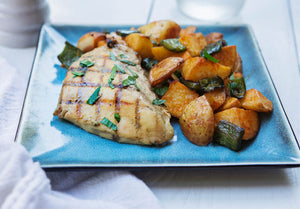 Honey Mustard Chicken with Southwest Potatoes