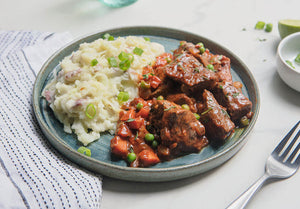 Irish Grass-Fed Beef Stew with Colcannon Potatoes