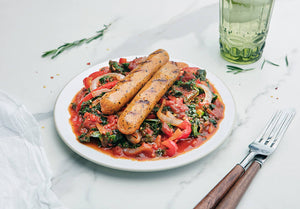 Italian Chicken Sausage with Kale and Peppers