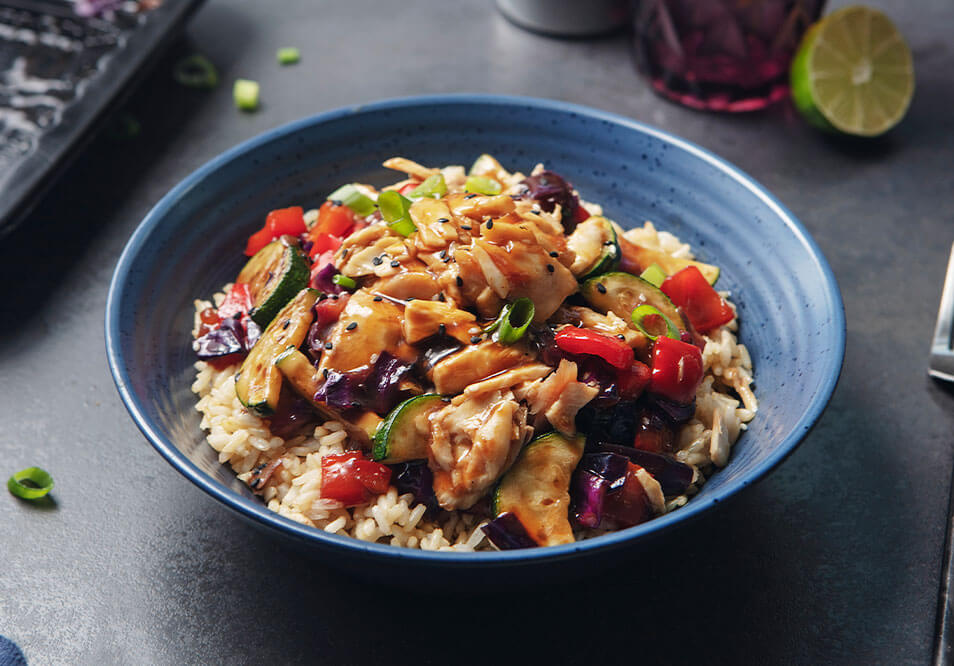 Wild-Caught Mahi Mahi Poke Bowl with Organic Jasmine Rice