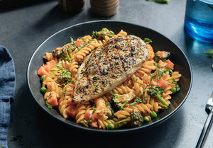 Cauli-Rosa Pasta with Grilled Chicken