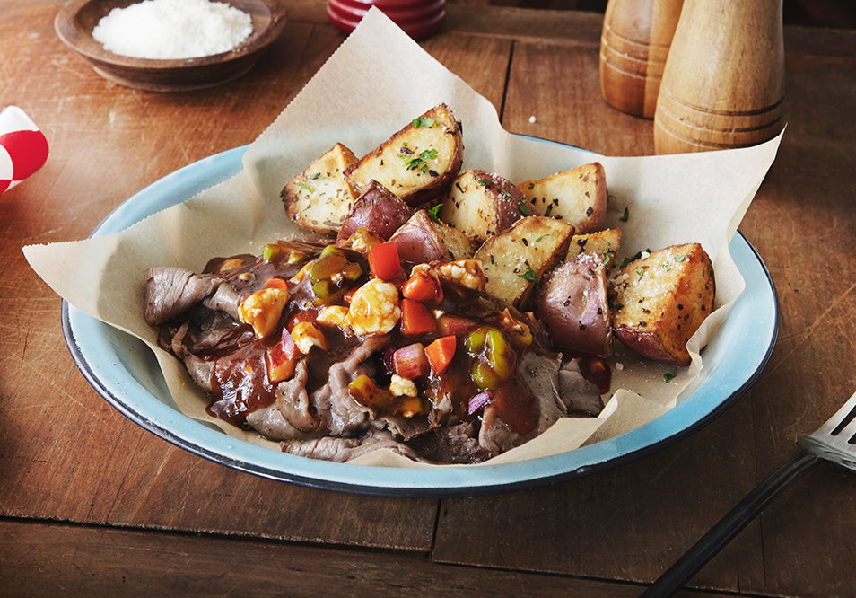 Chicago Style Italian Beef & Roasted Red Potatoes