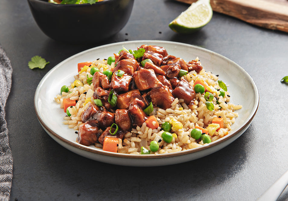 Hawaiian BBQ Chicken with 'Fried' Rice