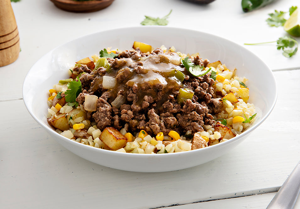 Mexican Green Chili Bison Bowl