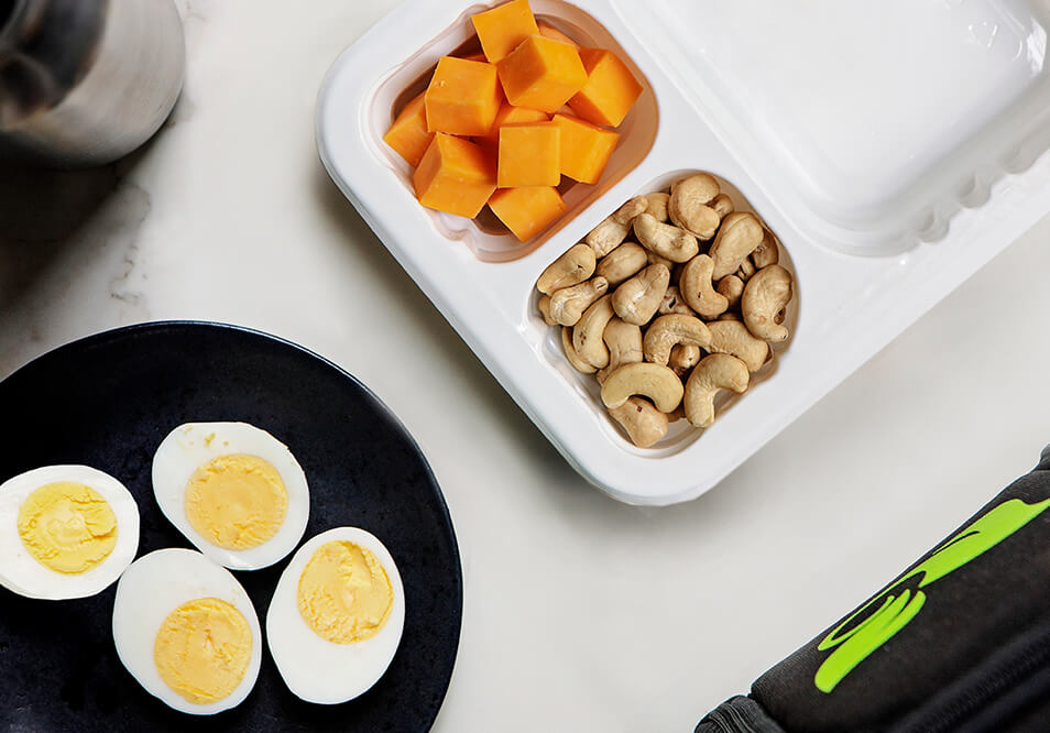 GO-PROtein Snack Pack with Hardboiled Eggs, Cashews and Cheddar Cheese
