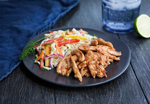 Shredded BBQ Turkey with Creamy Cumin Coleslaw