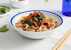 Szechuan Style Grass-Fed Beef and Low-Carb Shirataki Noodles