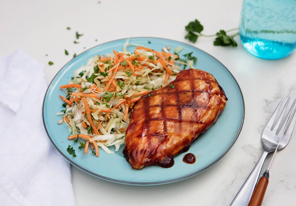 Smoky Mesquite BBQ Chicken and Spring Dill Slaw