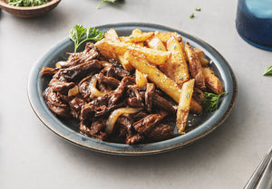 Steakhouse Grass-Fed Beef with Rosemary Parmesan Fries