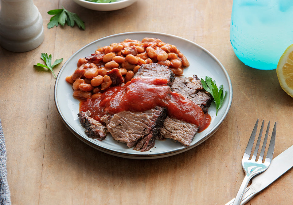 Texas BBQ Beef and Pit Beans