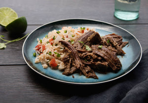 OLD Grass-Fed Barbacoa Beef with Mexican Rice