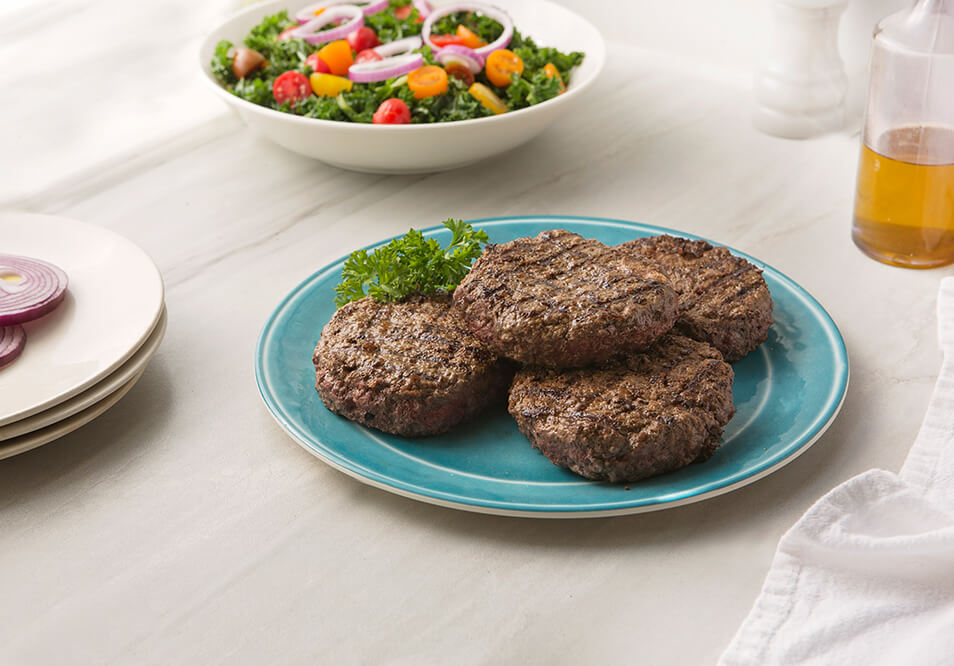 4 pack of 4oz Grass-Fed Beef Burger Patties