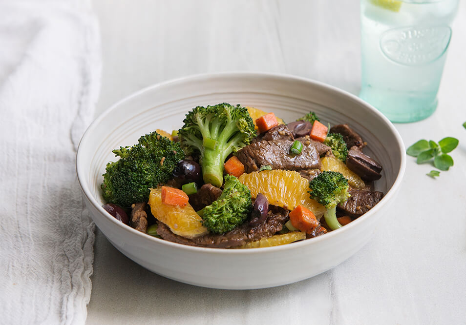 Kalamata Grass-Fed Beef and Vegetables